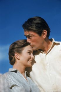 Jean and Gregory Peck in 'The Big Country'