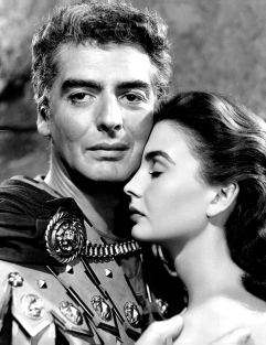 Jean and Victor Mature in 'The Robe'